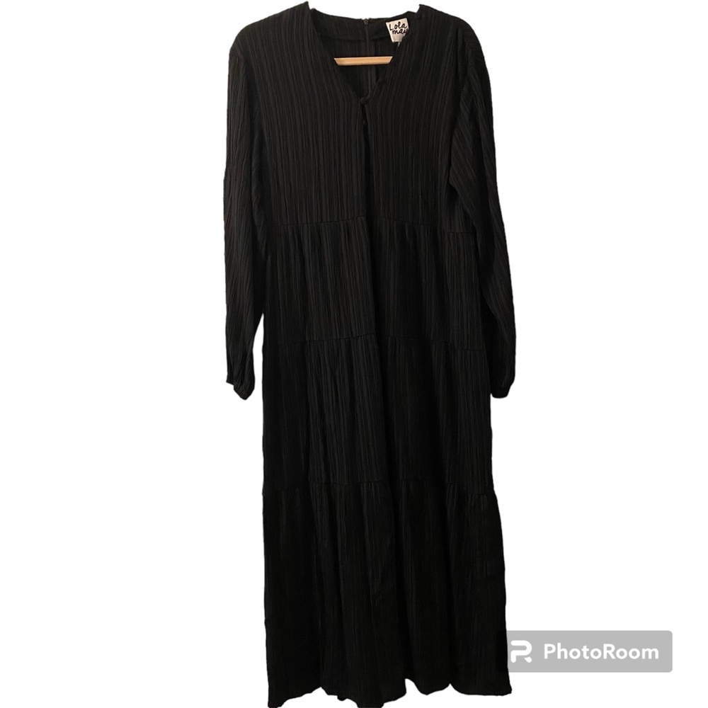 Black Maxi Long sleeve Dress